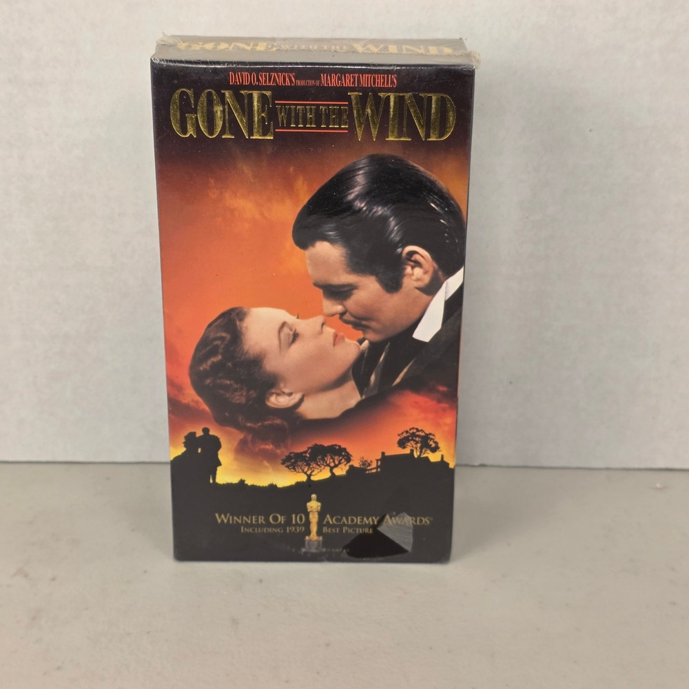 Gone With The Wind VHS 2-Tape Set MGM‎ Factory Sealed Clark Gable Vivien Leigh